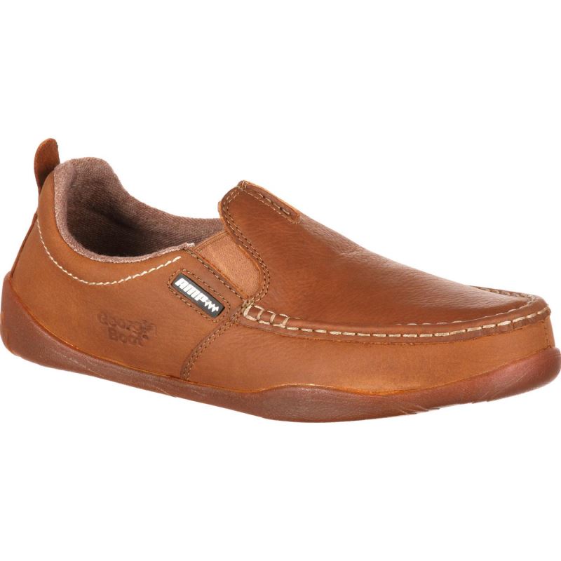 Georgia Boot Cedar Falls Moc-Toe Slip-On-Tan