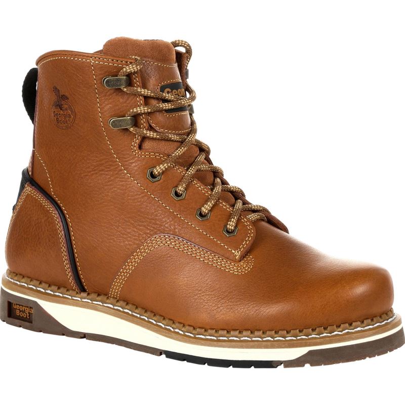 Georgia Boot AMP LT Wedge Work Boot-Brown