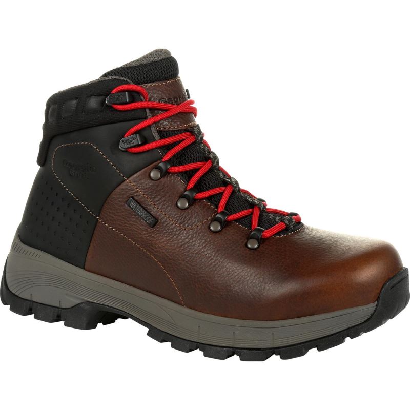 Georgia Boot Eagle Trail Alloy Toe Waterproof Hiker-Brown