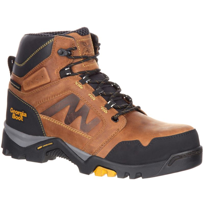 Georgia Boot Amplitude Men's Waterproof Work Boot-Trail Crazy Horse