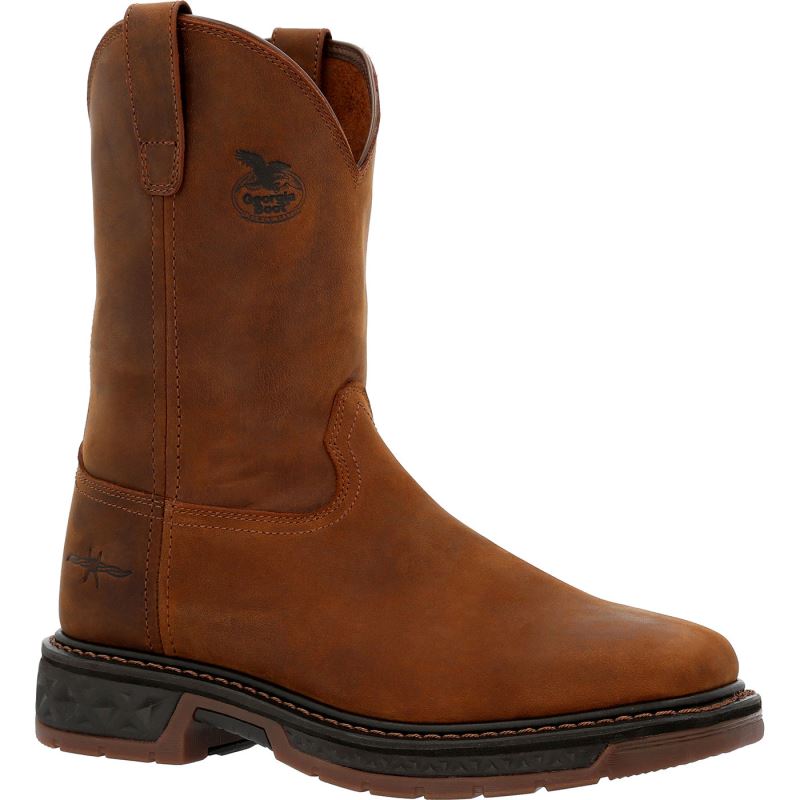 Georgia Boot Carbo-Tec LT Pull-On Boot-Brown