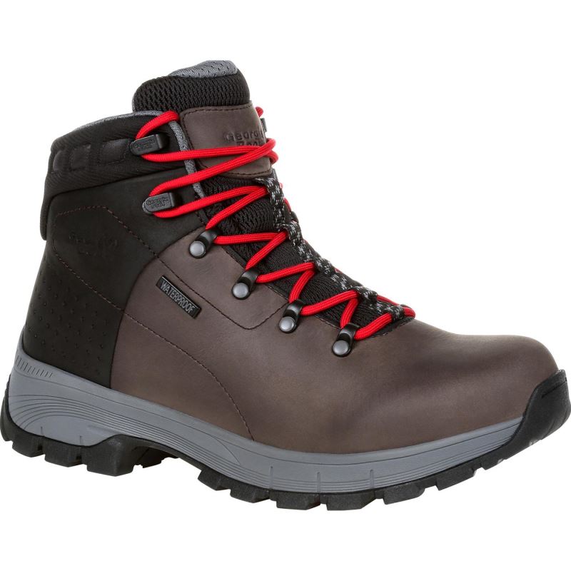 Georgia Boot Eagle Trail Waterproof Hiker-Black Charcoal