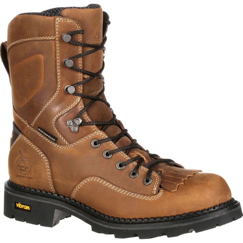 Georgia Boot Comfort Core Composite Toe Waterproof Logger Work Boot-Crazy Horse