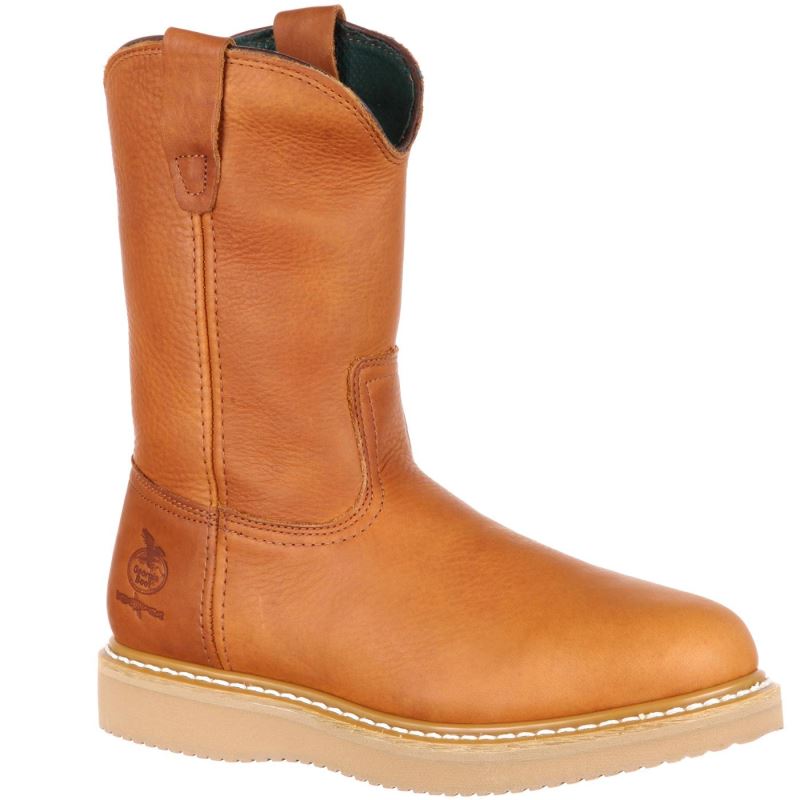 Georgia Boot Wedge Work Wellington-Barracuda Gold