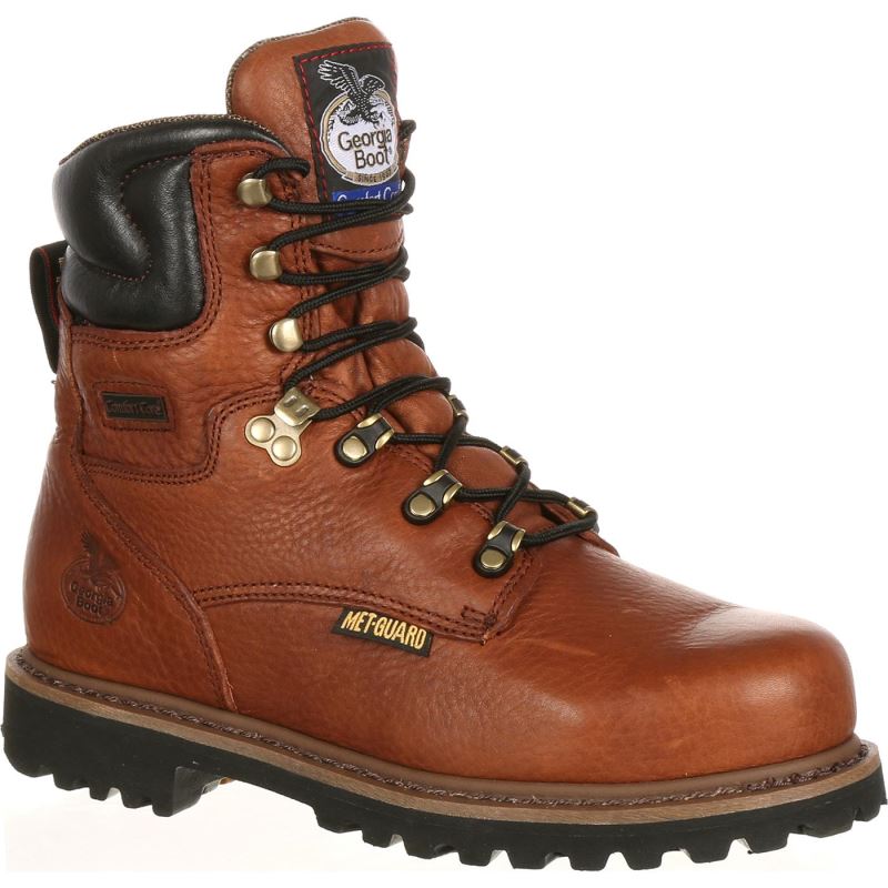 Georgia Boot Hammer Internal Metatarsal Steel Toe Work Boot-Briar Brown