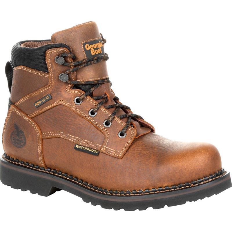 Georgia Giant Revamp Waterproof Work Boot-Brown