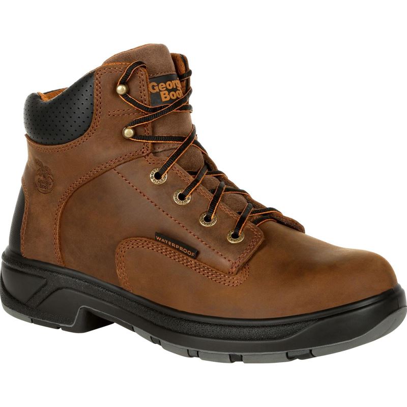 Georgia Boot FLXpoint Composite Toe Waterproof Work Boot-Brown