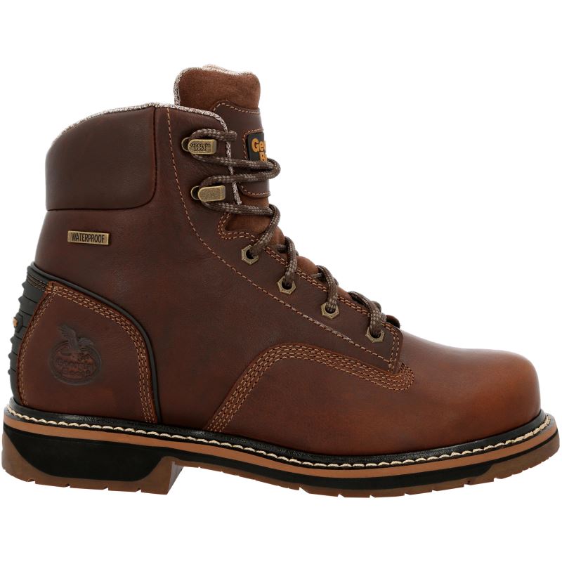 Georgia Boot AMP LT Edge Waterproof Work Boot-Brown