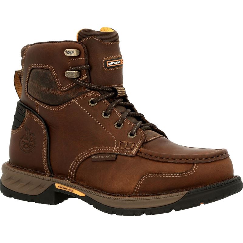 Georgia Boot Athens 360 Waterproof Work Boot-Brown