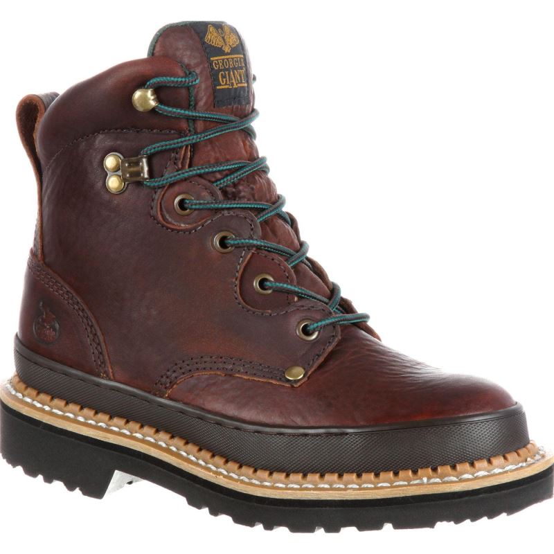 Georgia Giant Women's Steel Toe Work Boot-Soggy Brown