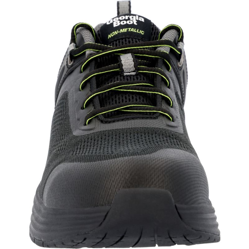 Georgia Boot DuraBlend Sport Composite Toe Electrical Hazard Athletic Work Shoe-Black Green