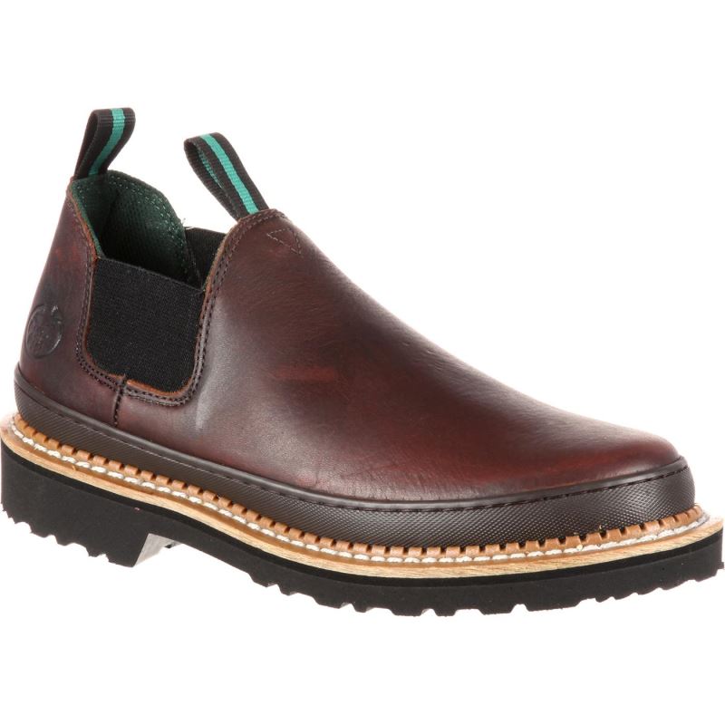 Georgia Giant Romeo Work Shoe-Soggy Brown