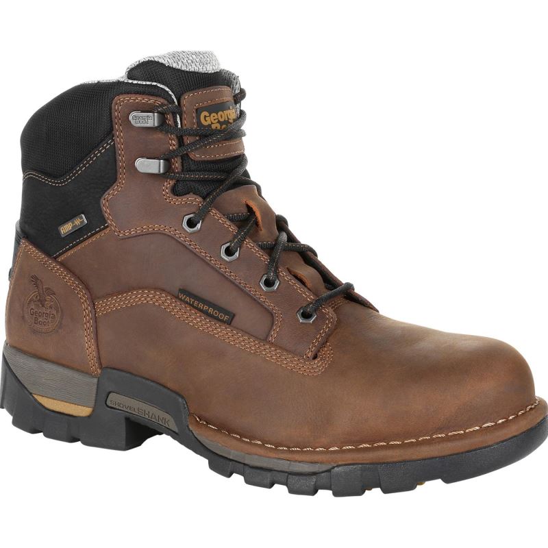 Georgia Boot Eagle One Steel Toe Waterproof Work Boot-Brown