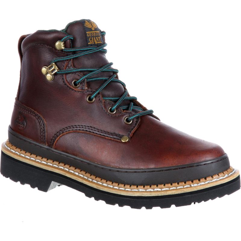 Georgia Giant Steel Toe Work Boot-Soggy Brown