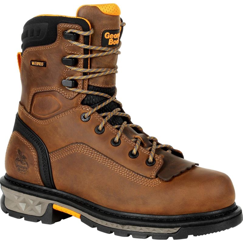 Georgia Boot Carbo-Tec LTX Insulated Waterproof Work Boot-Black And Brown