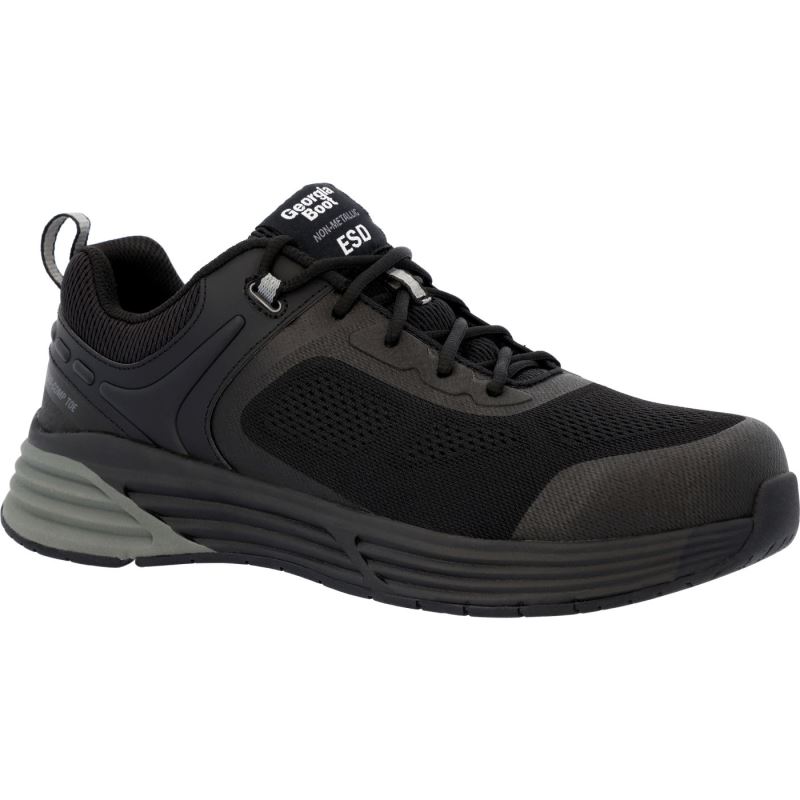 Georgia Boot DuraBlend Sport Composite Toe Athletic Work Shoe-Black