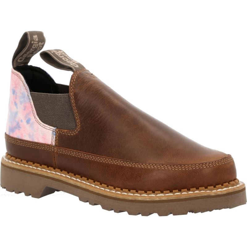 Georgia Boot Women's Brown and Cotton Candy Romeo Shoe-Brown