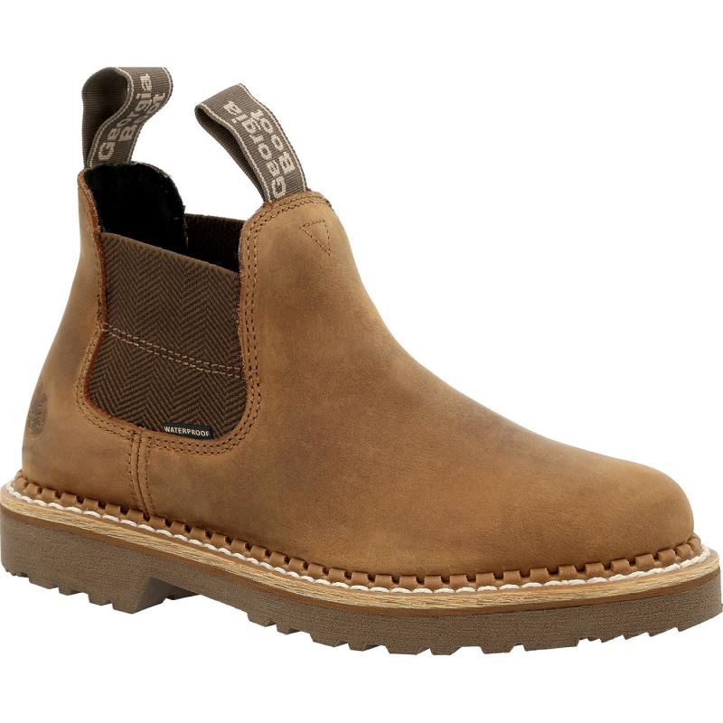 Georgia Giant Revamp Women's Chelsea Boot-Brown